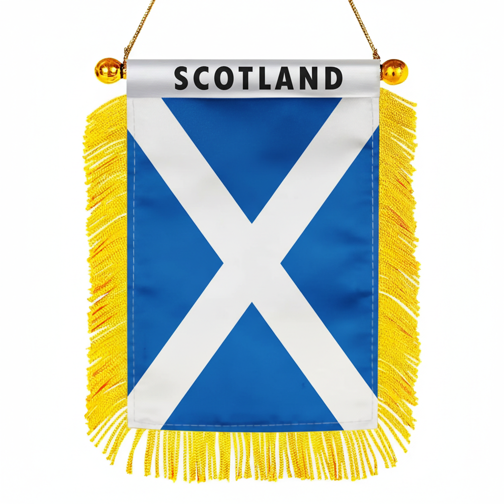 Official FIFA 2026 Scotland Car Window Mini Decorative Flag - product view