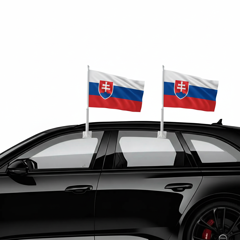 Official FIFA 2026 Slovakia Car Flag
