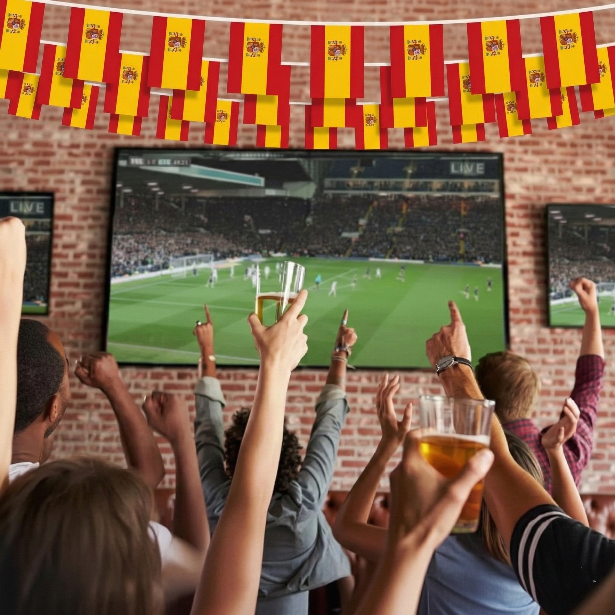 Official FIFA 2026 Spain Flag Banner hanging banner display