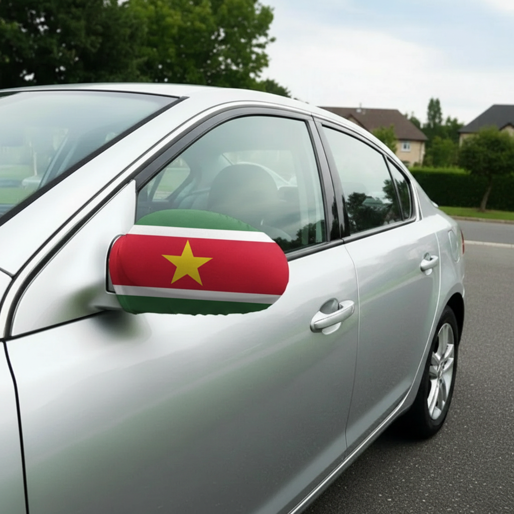 Official FIFA 2026 Suriname Car Mirror Flag