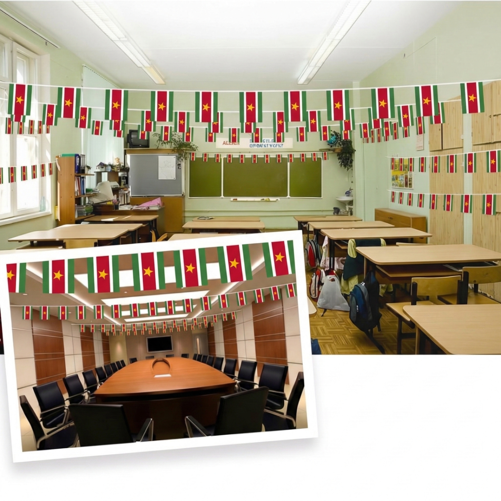 Official FIFA 2026 Suriname Flag Banner