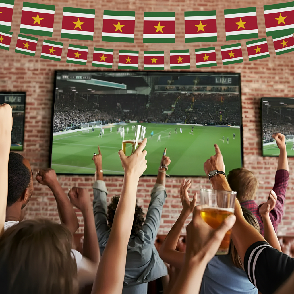 Official FIFA 2026 Suriname Flag Banner