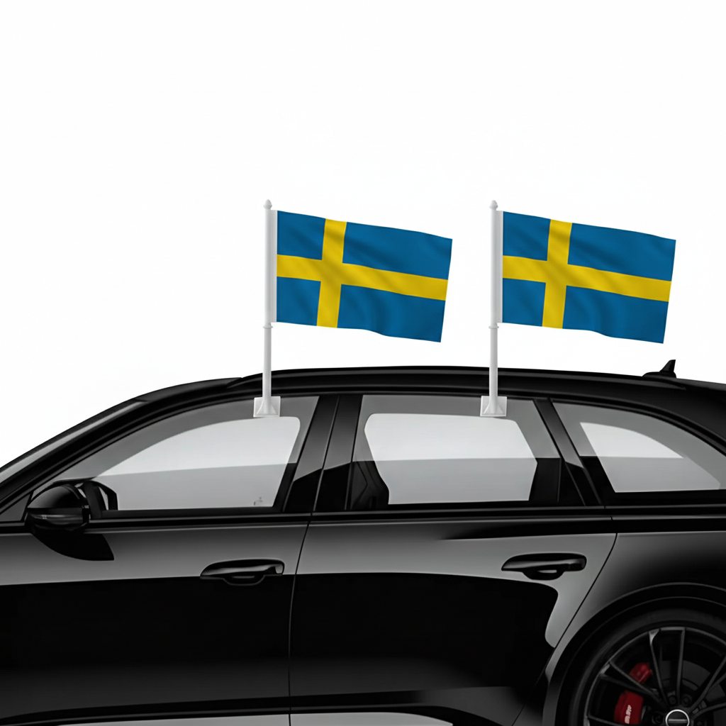 Official FIFA 2026 Sweden Car Flag