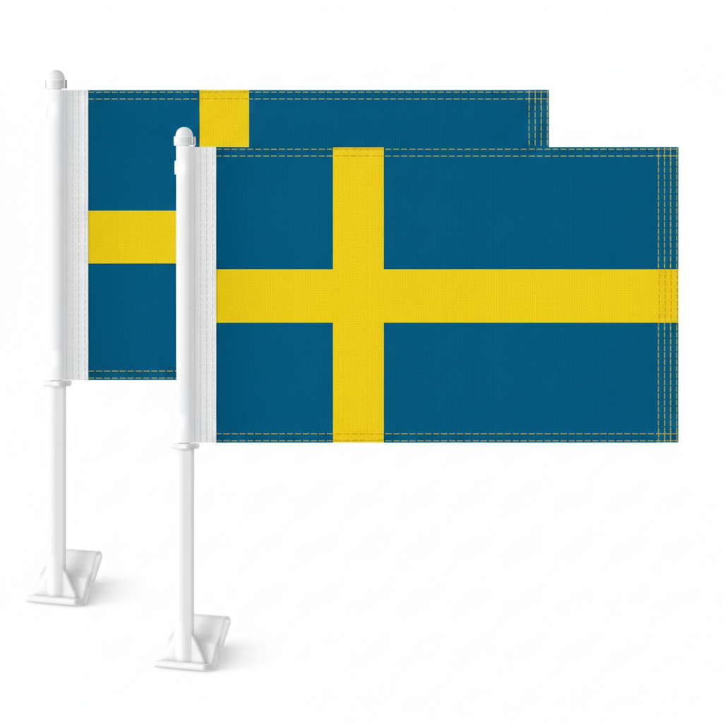 Official FIFA 2026 Sweden Car Flag