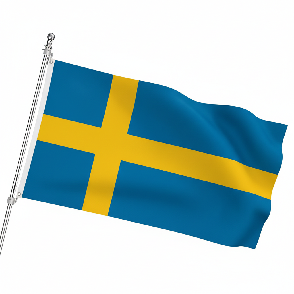 Official FIFA 2026 Sweden Flag