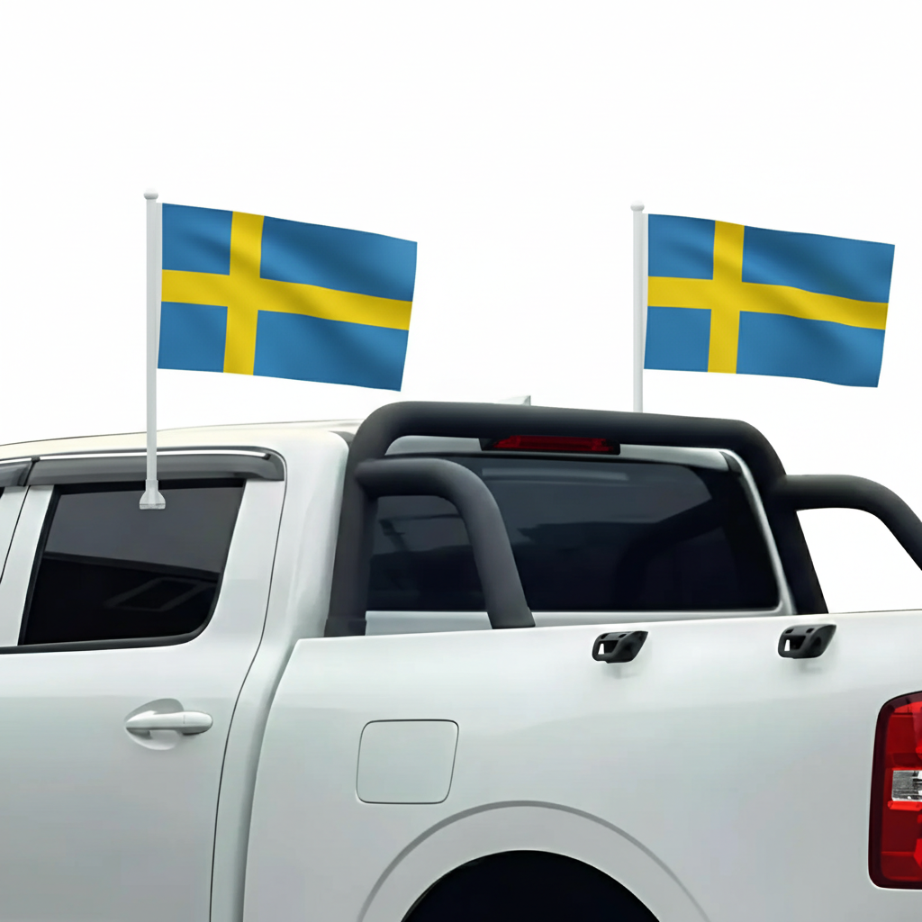 Official FIFA 2026 Sweden Car Flag