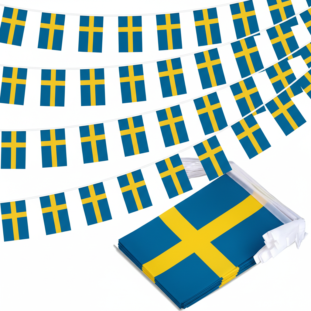 Official FIFA 2026 Sweden Flag Banner