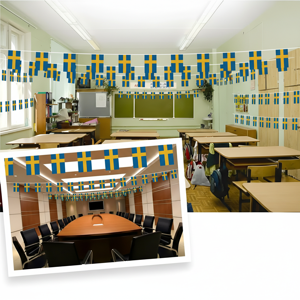 Official FIFA 2026 Sweden Flag Banner