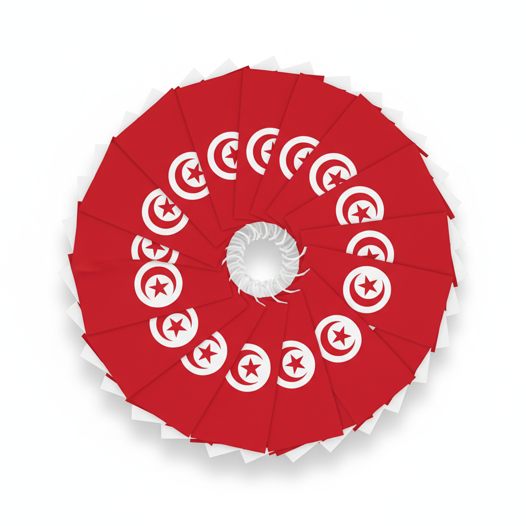 Official FIFA 2026 Tunisia Flag Banner