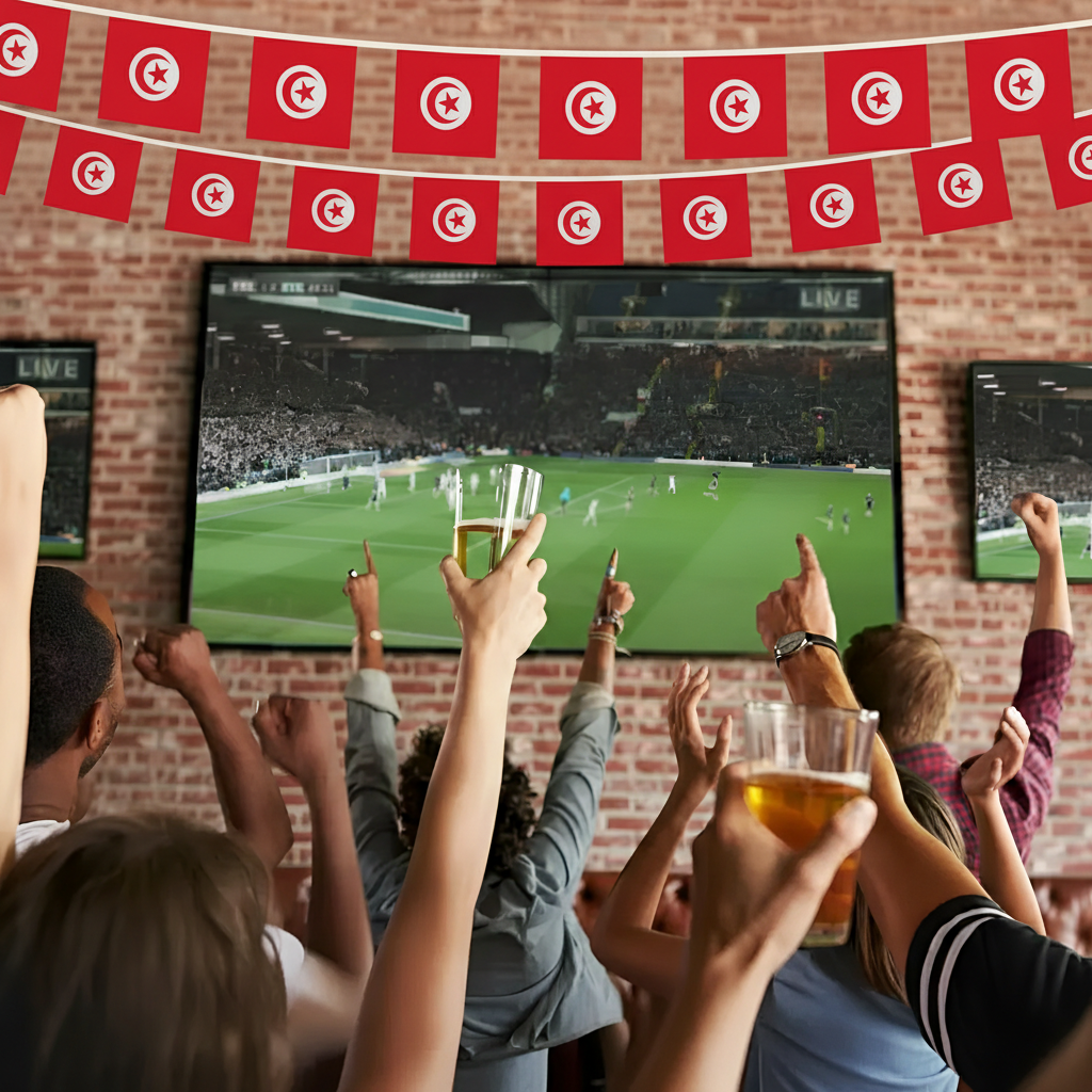 Official FIFA 2026 Tunisia Flag Banner