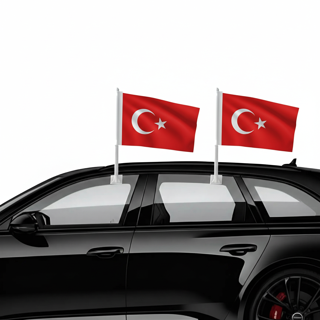 Official FIFA 2026 Turkey Car Flag