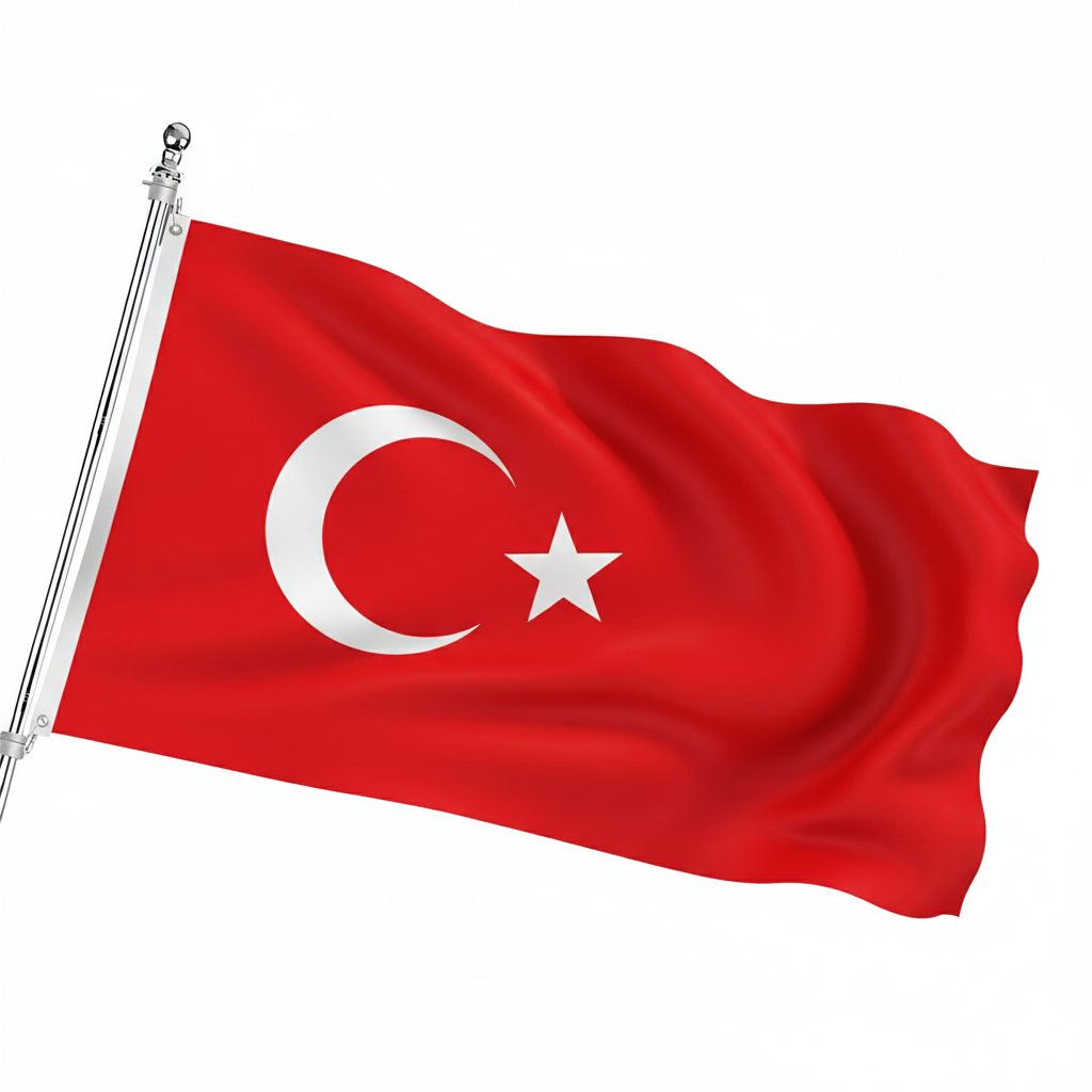 Official FIFA 2026 Turkey Flag