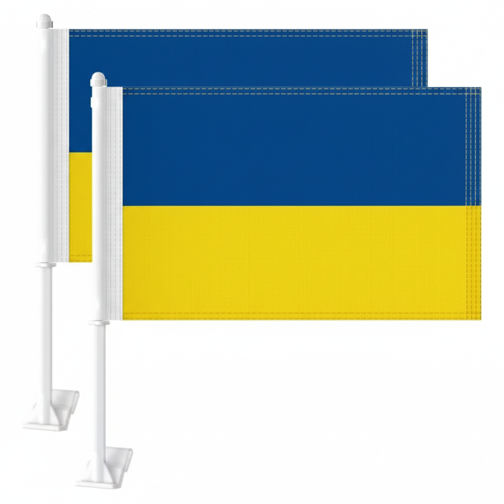 Official FIFA 2026 Ukraine Car Flag