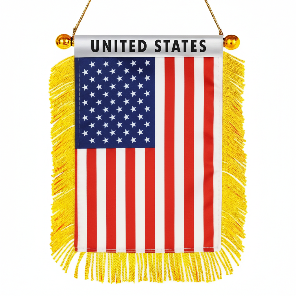 Official FIFA 2026 United States Car Window Mini Decorative Flag - product view