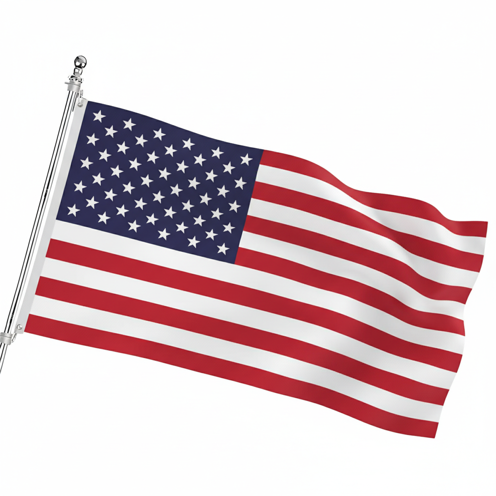 Official FIFA 2026 United States Flag - front view on white background
