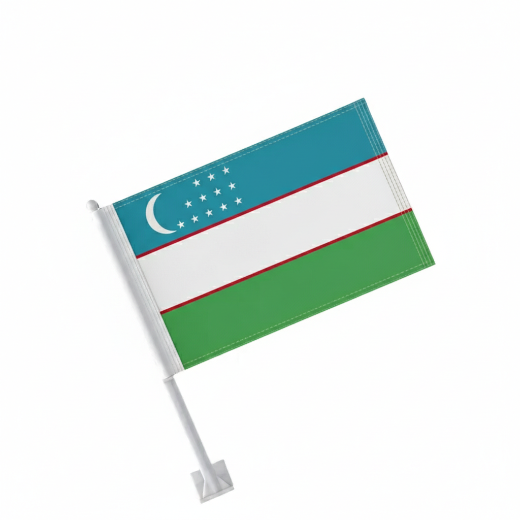Official FIFA 2026 Uzbekistan Car Flag
