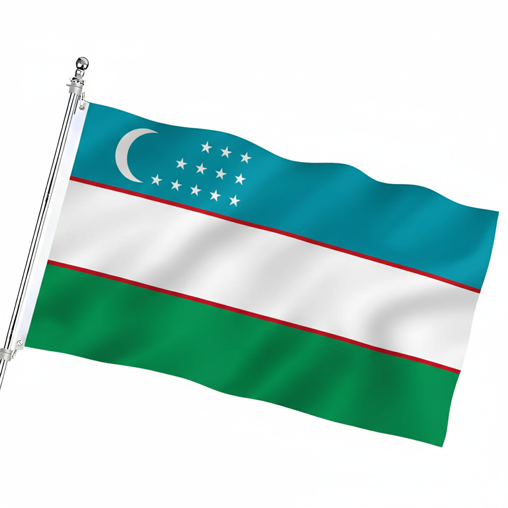 Official FIFA 2026 Uzbekistan Flag