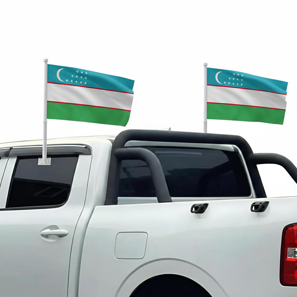 Official FIFA 2026 Uzbekistan Car Flag