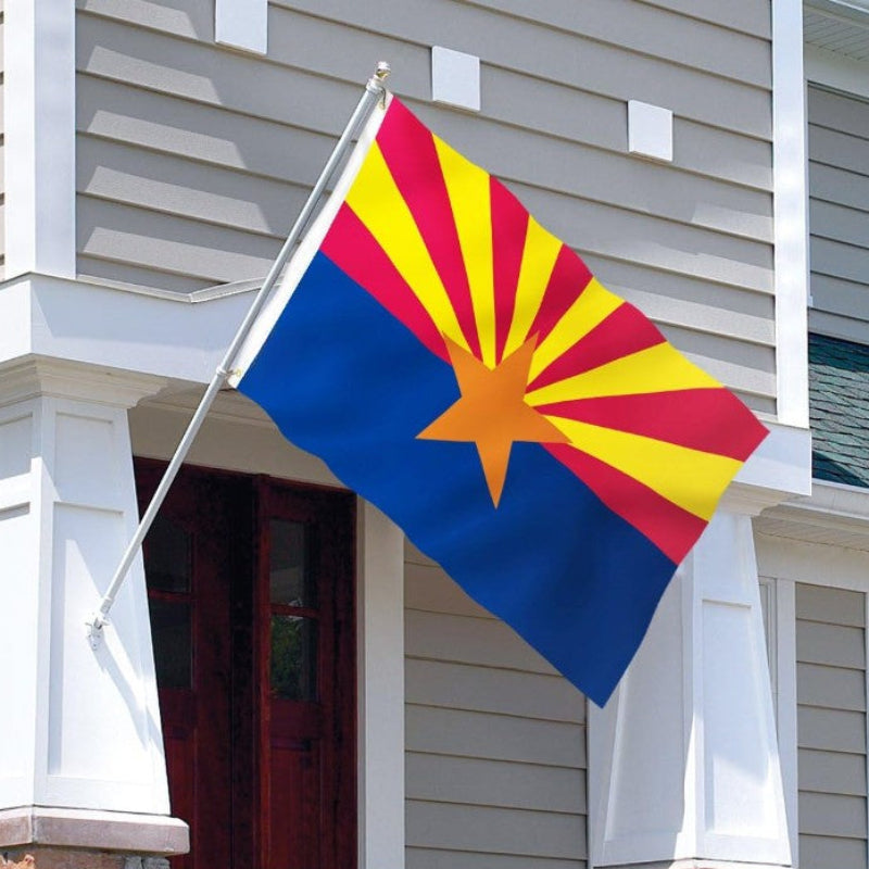 Arizona State Flag With Double Stitched Edges-Globe Flags