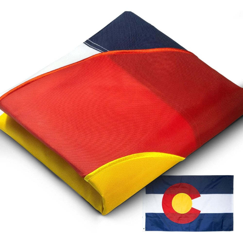 Colorado State Flag With Reinforced Stitching & Brass Grommets-Globe Flags