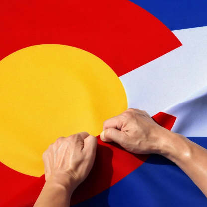 Colorado State Flag With Reinforced Stitching & Brass Grommets-Globe Flags