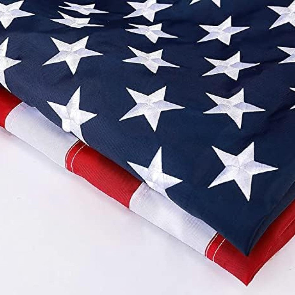 Outdoors Longest Lasting American Flag size and scale reference for 90x150cm display