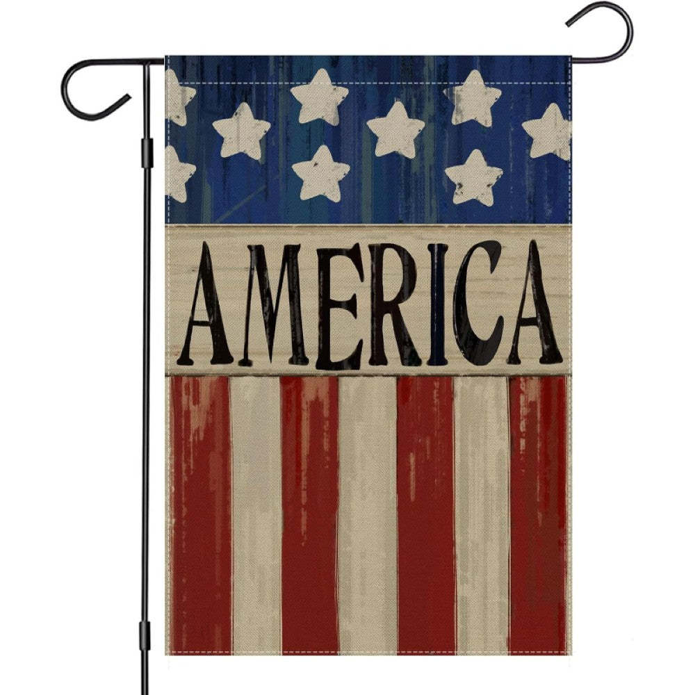 Patriotic America Printed Garden Flag-Globe Flags