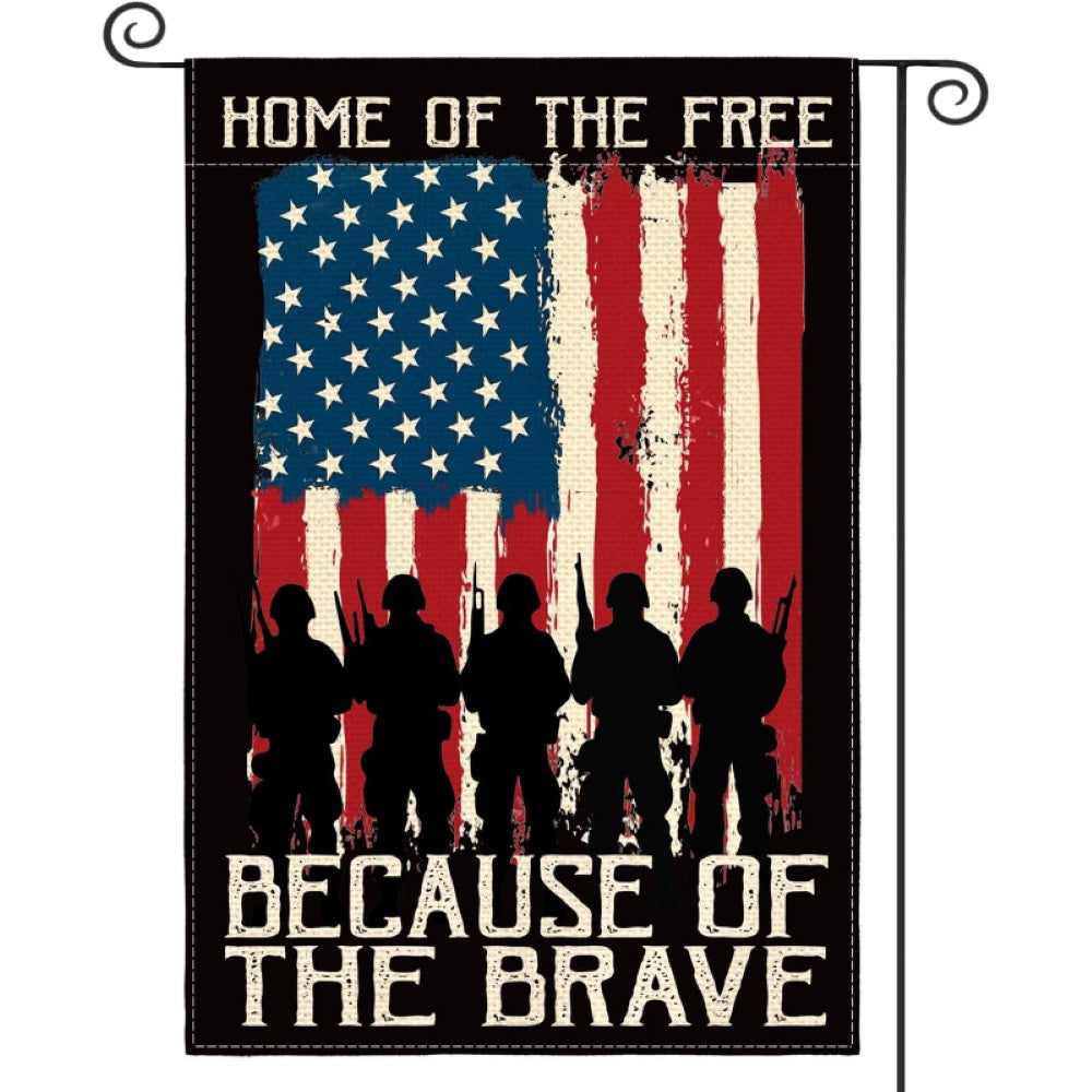 Double Sided Patriotic Garden Flag-Globe Flags