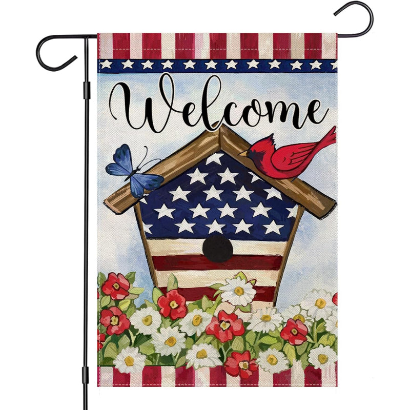 Truck With Flowers Printed Garden Flag-Globe Flags