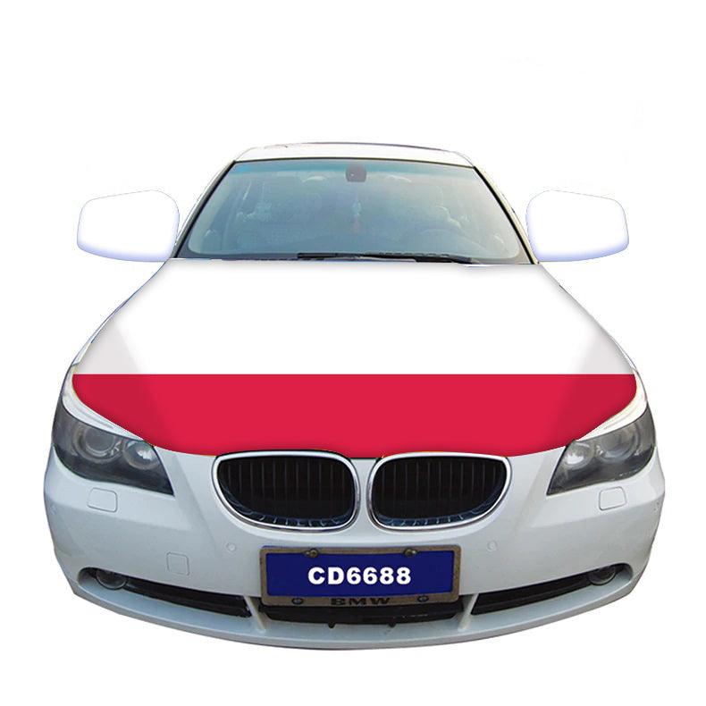 Poland Flag Car Hood-Globe Flags
