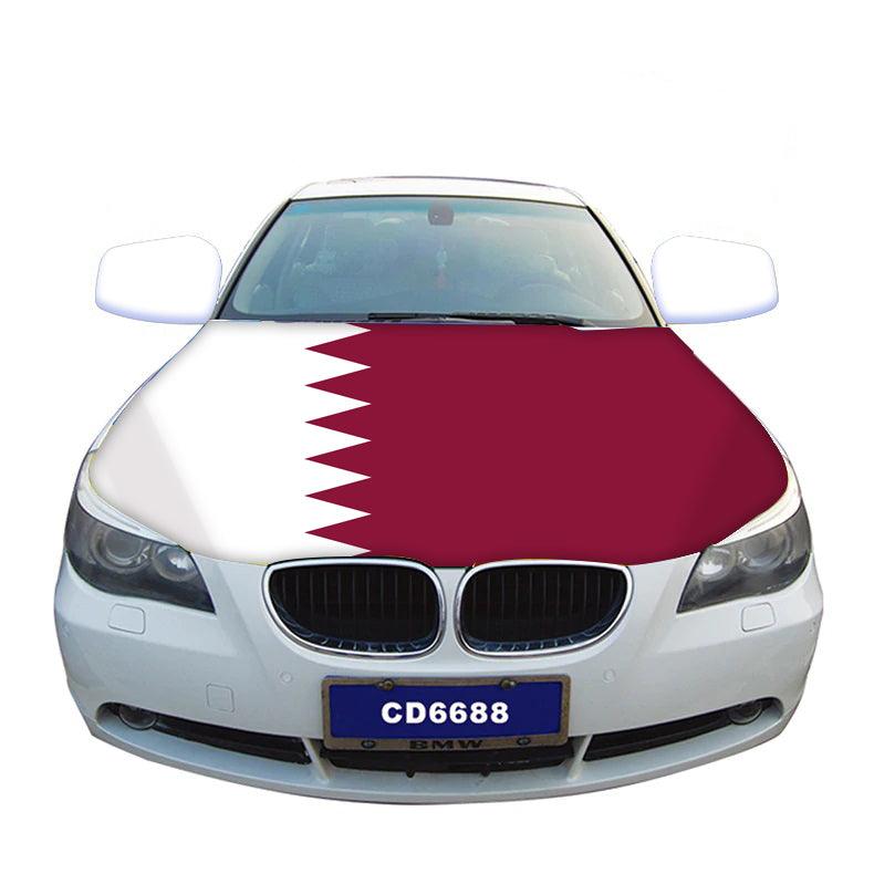 Qatar Car Hood Flag-Globe Flags