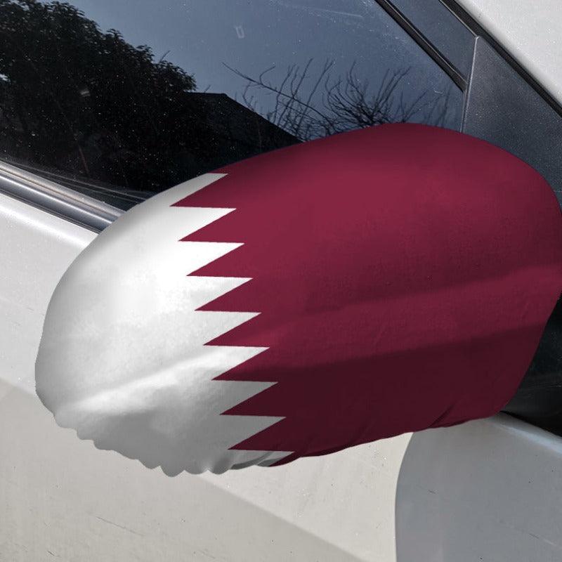 Qatar Side Mirror Flag-Globe Flags