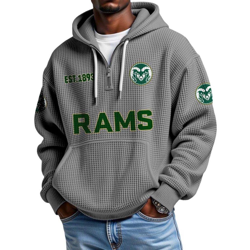 Los Angeles Rams Football Quarter Zip Hoodie