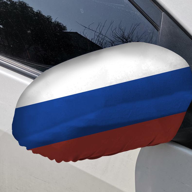 Russia Car Side Mirror-Globe Flags