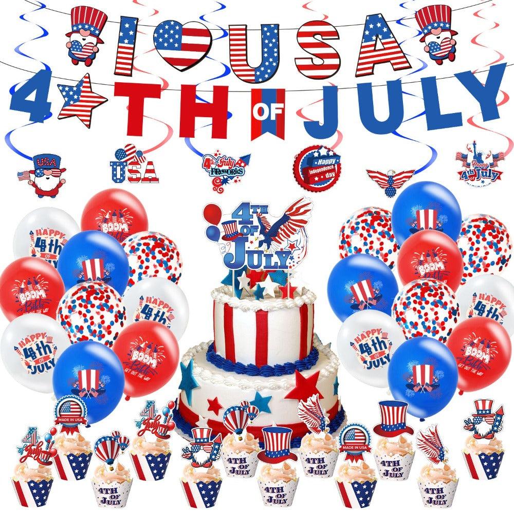 4th Of July Celebrations Set For Indoor And Outdoor Display Kit-Globe Flags