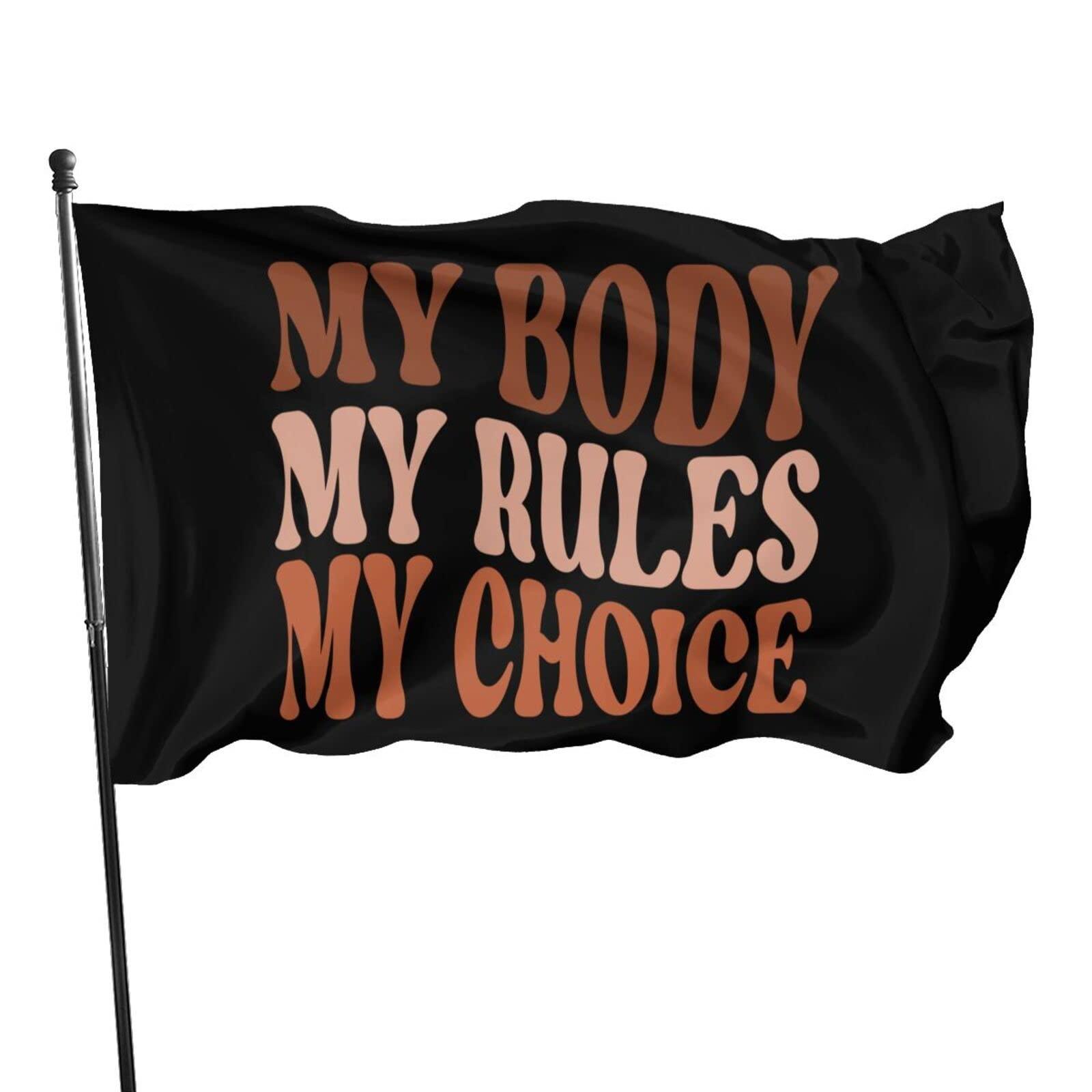 My Body My Choice Flag – Bold Polyester Statement Banner-Globe Flags