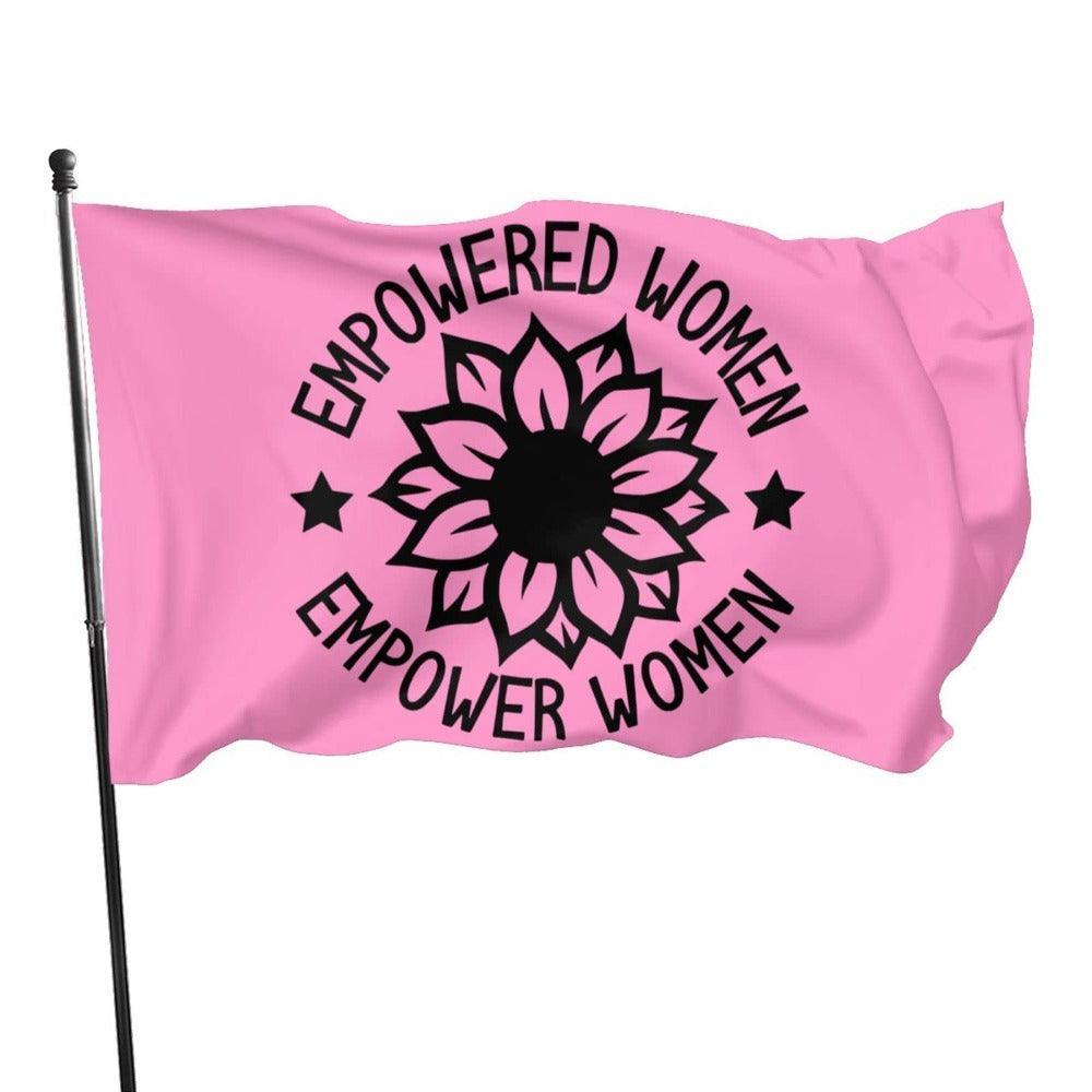 Empowered Women Message Flag A Bold Symbol of Strength-Globe Flags