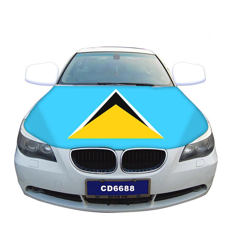 Saint Lucia Hood Cover-Globe Flags