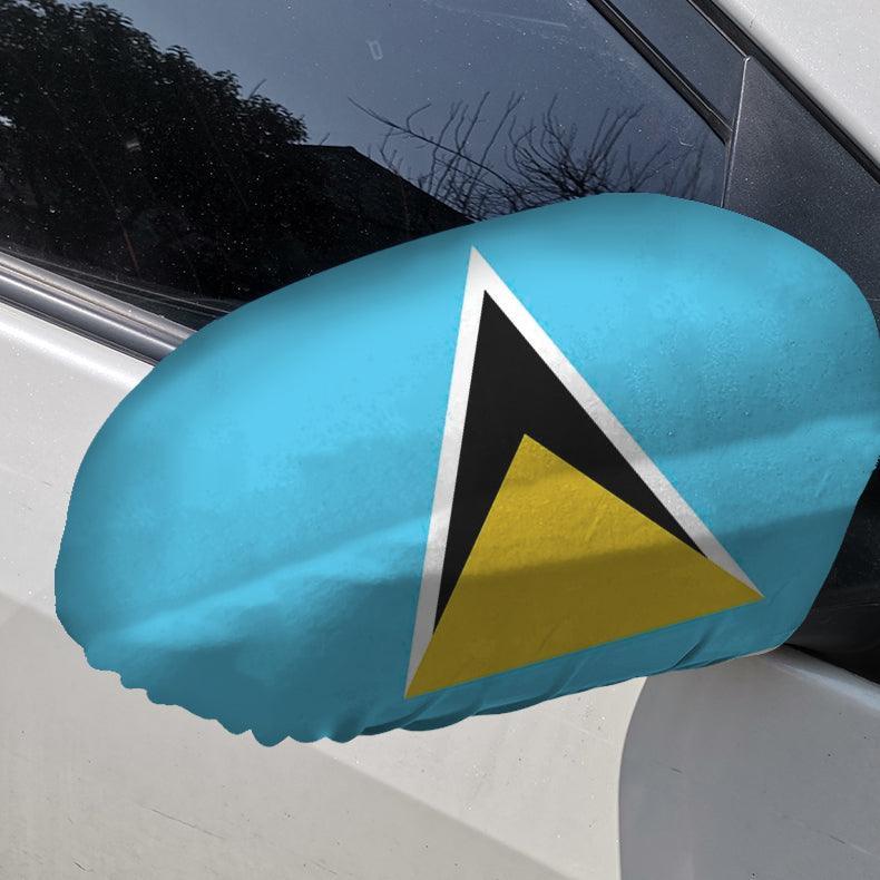 Saint Lucia Mirror Flag-Globe Flags