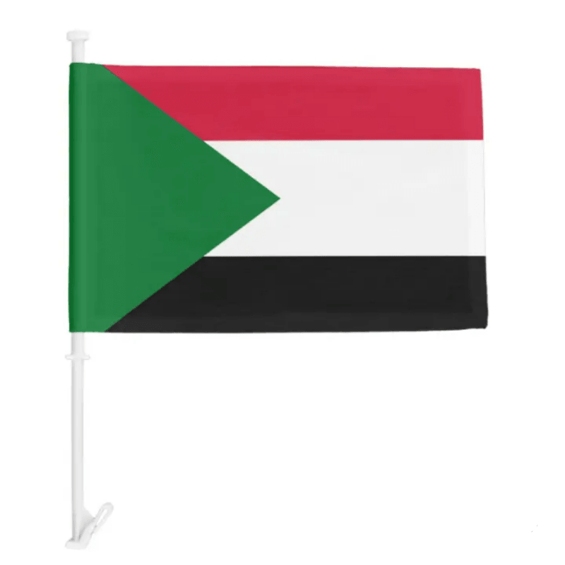 Sudan Car Window Flag-Globe Flags