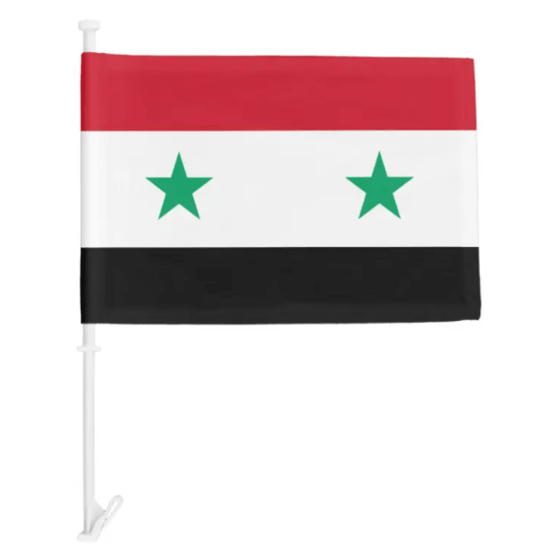 Syria Car Window Flag-Globe Flags