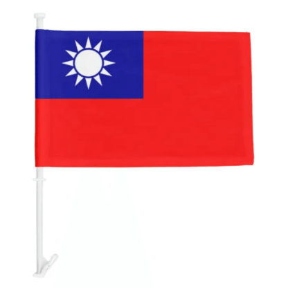 Taiwan Car Window Flag-Globe Flags
