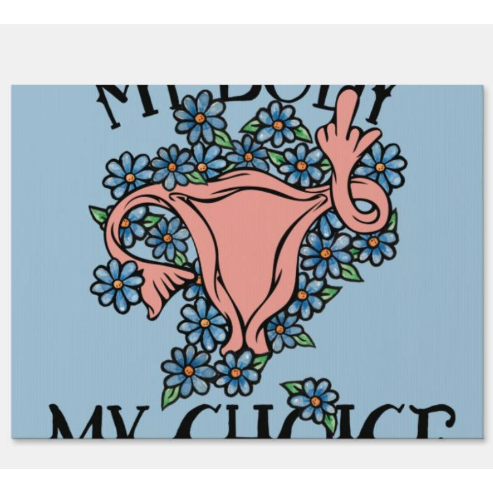 Feminist My Body Flag A Strong Visual Statement For Rights-Globe Flags