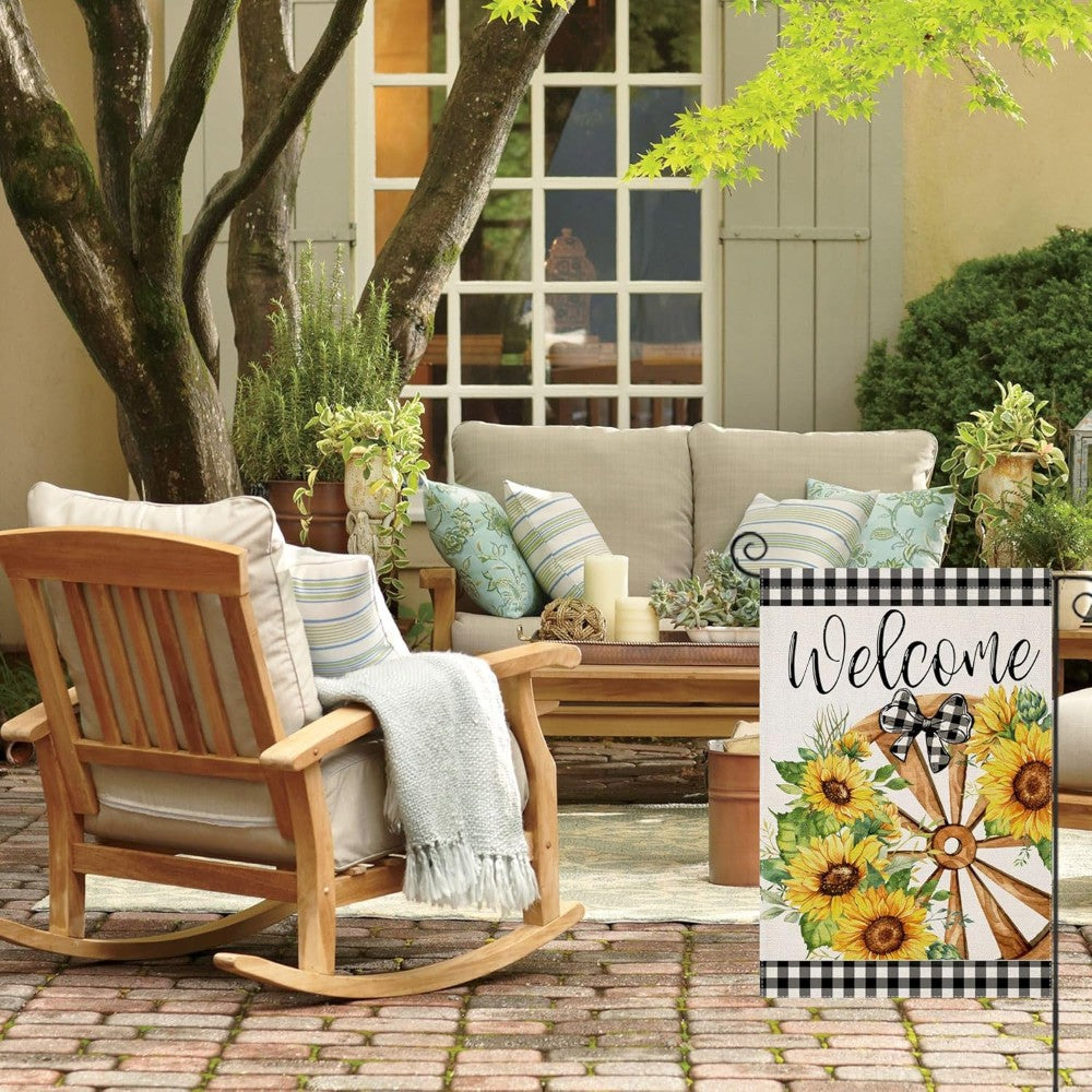 Sunflowers Printed Outdoor Garden Flag-Globe Flags