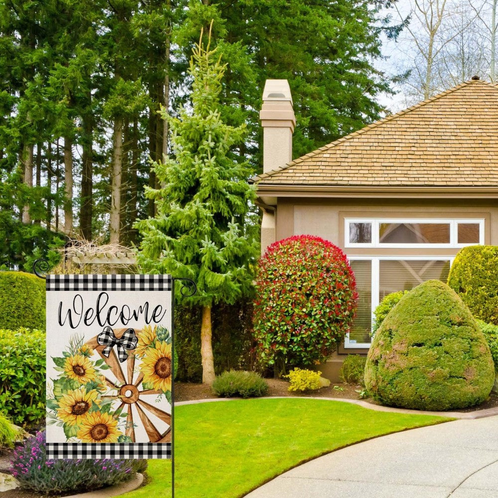 Sunflowers Printed Outdoor Garden Flag-Globe Flags