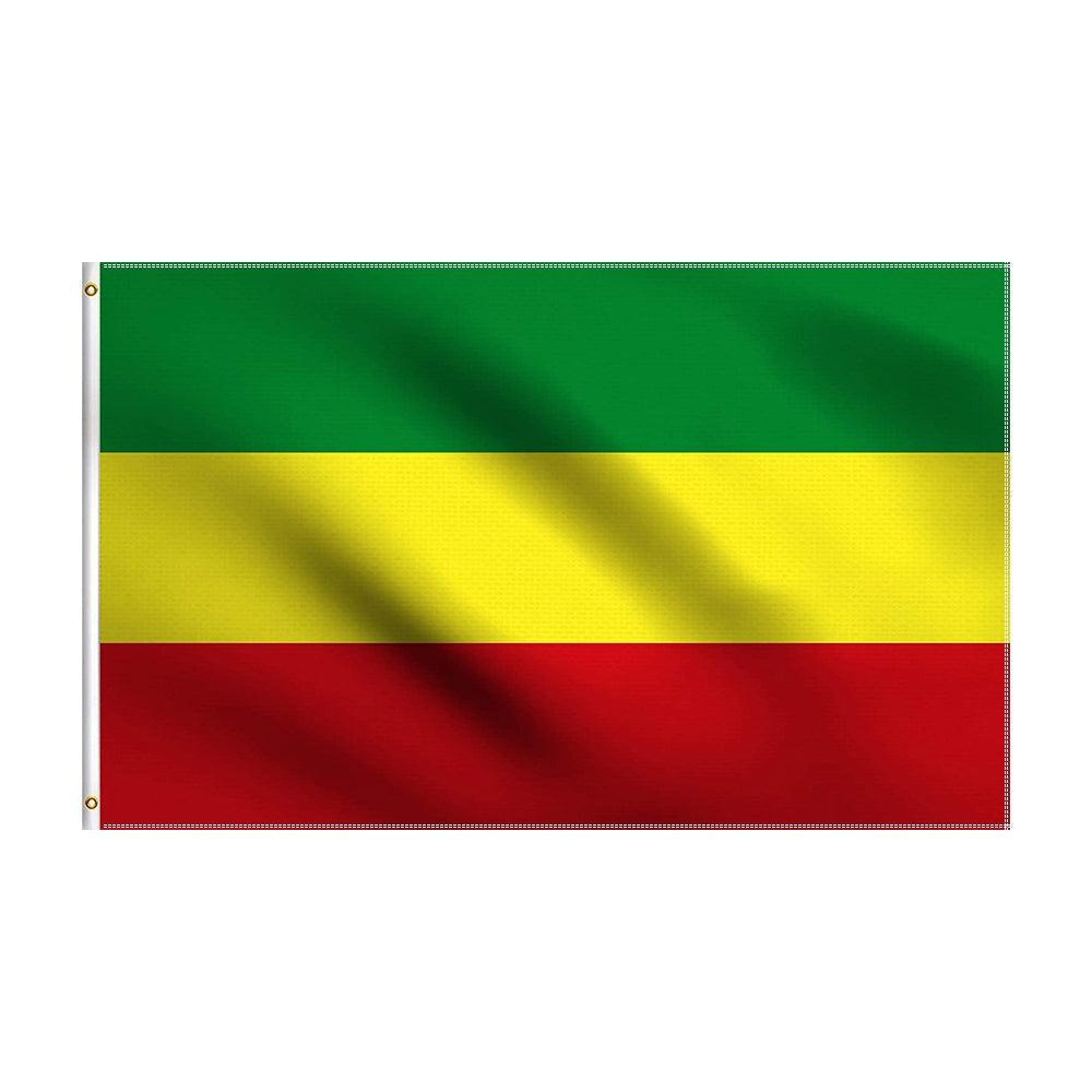 Historical Heritage Ethiopian Empire Banner Flag - front view