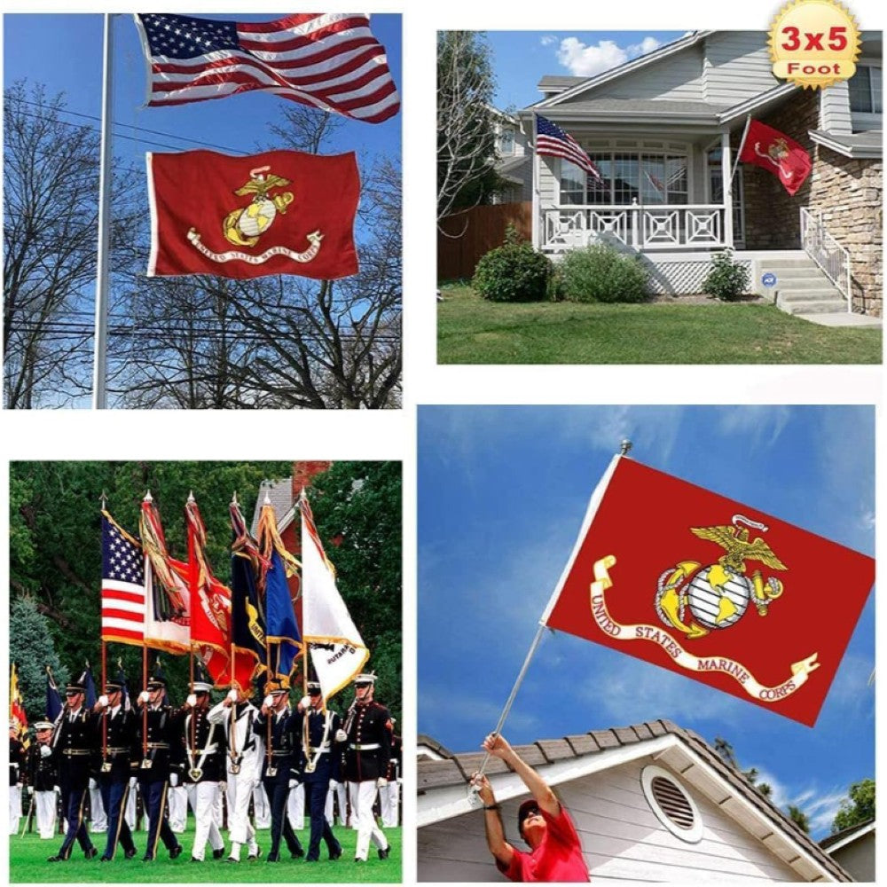 US Marine Corps Emblem Flag-Globe Flags
