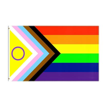Progress Pride Flag Display-Globe Flags