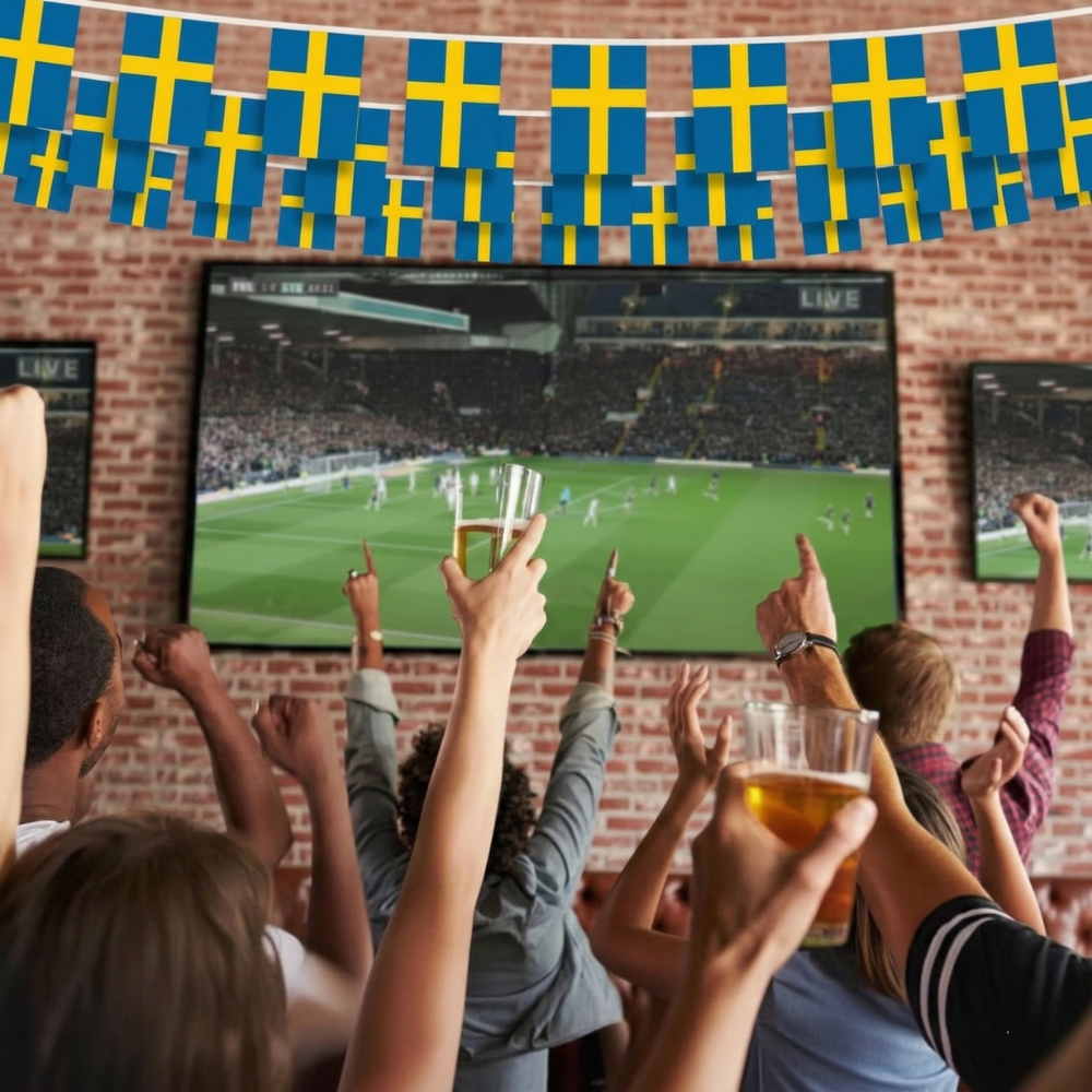 Official FIFA 2026 Sweden Flag Banner