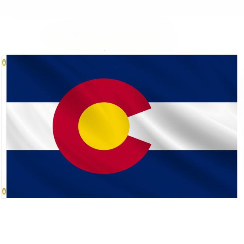 Colorado State Flag With Double Sided Design-Globe Flags